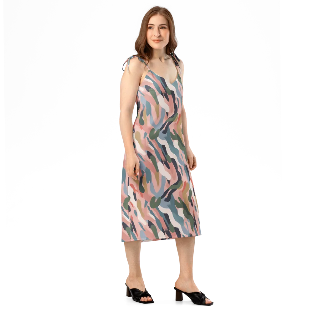 Blush Current on Slip Dress — Right Front