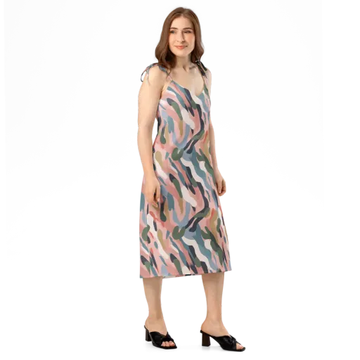 Blush Current on a Slip Dress