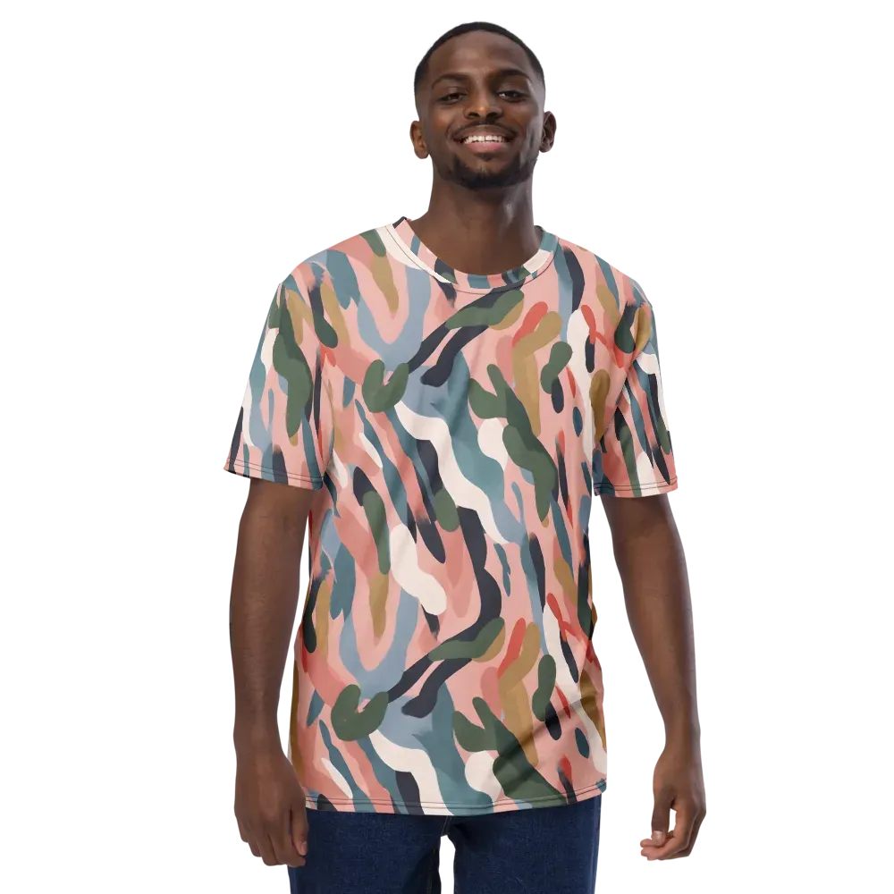 Blush Current on Men's Crew Neck T-Shirt — Front