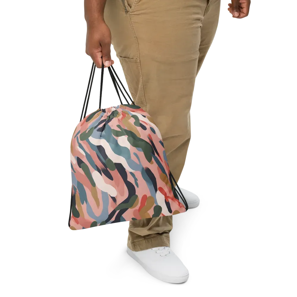 Blush Current on Drawstring Bag — Front