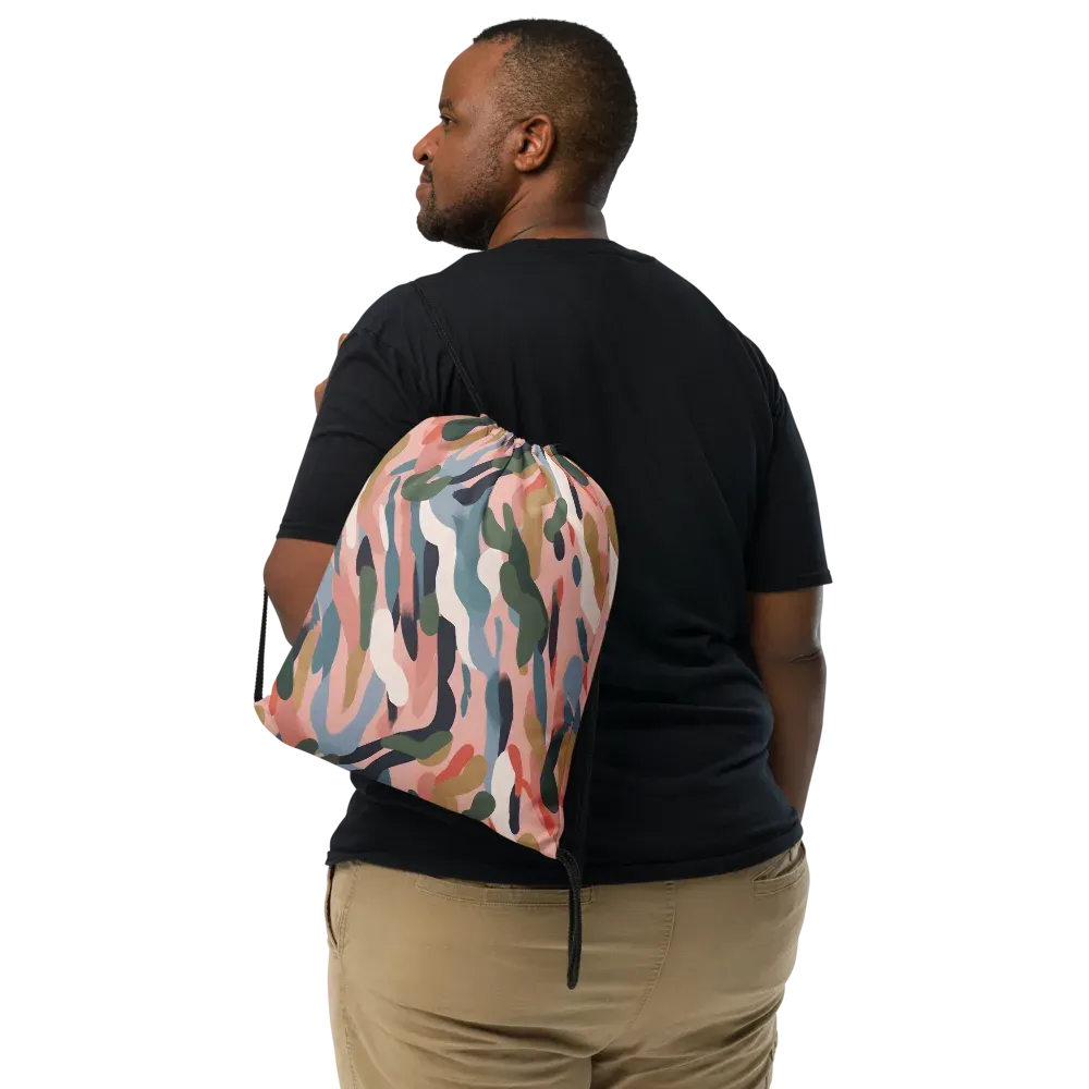 Blush Current on Drawstring Bag — Front