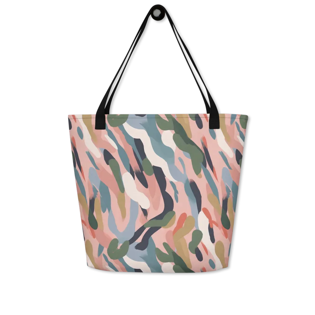 Blush Current on Large Tote Bag W/ Pocket — Front