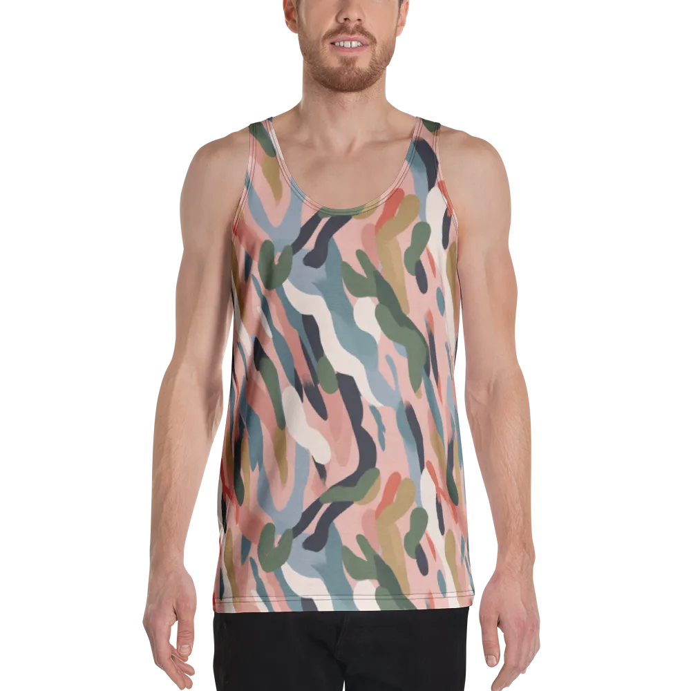Blush Current on Men's Tank Top — Front