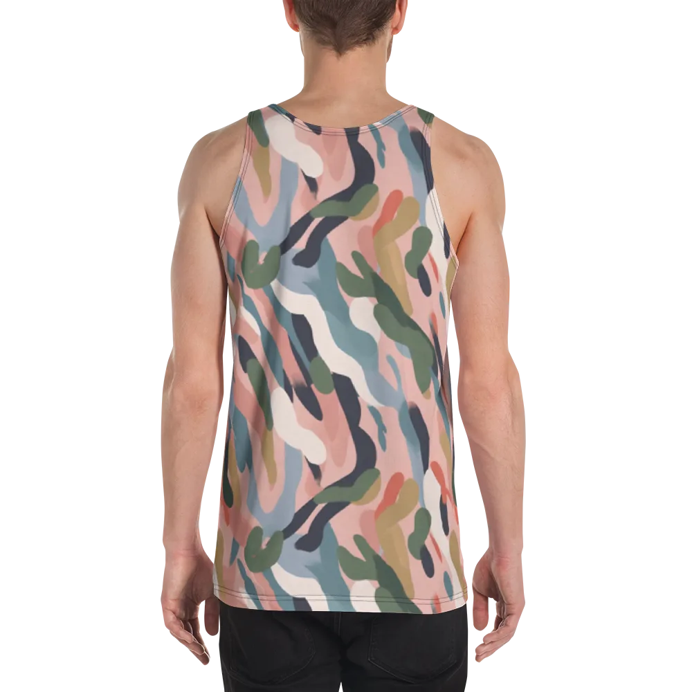 Blush Current on Men's Tank Top — Back