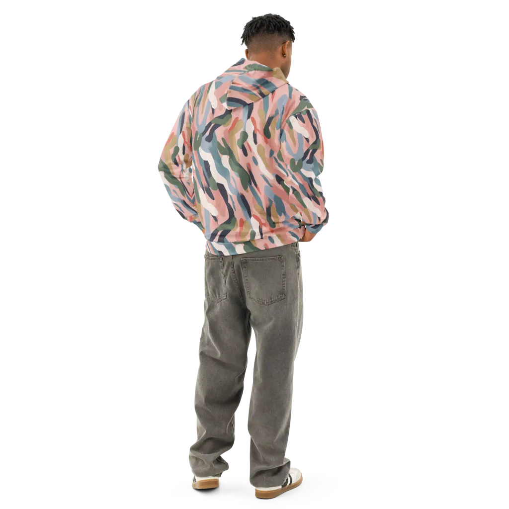 Blush Current on Cotton Hoodie — Back