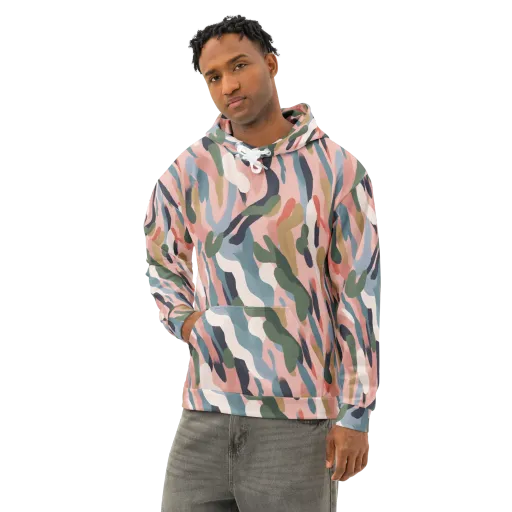 Blush Current on a Cotton Hoodie