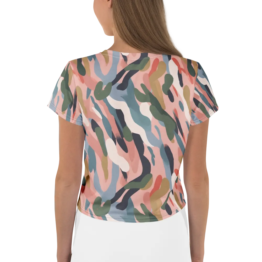 Blush Current on Crop Tee — Back