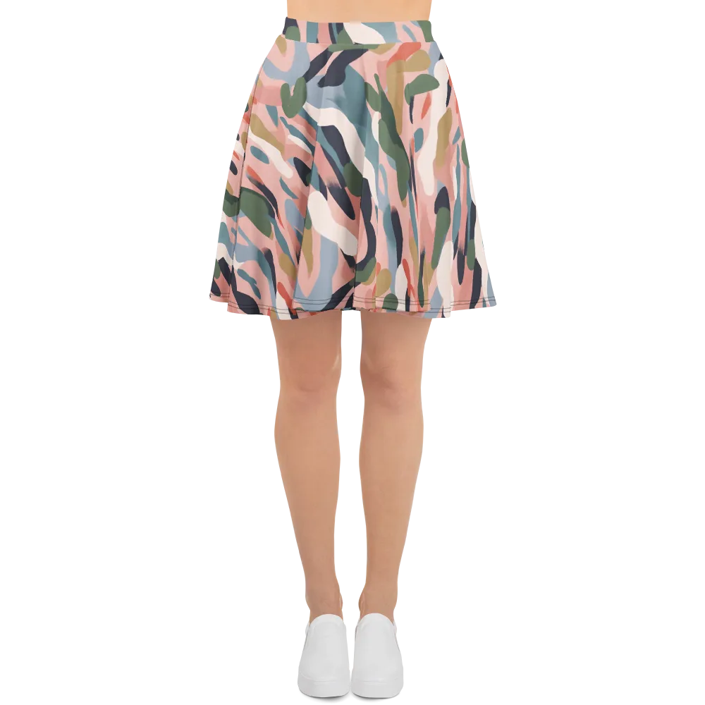 Blush Current on Skater Skirt — Front