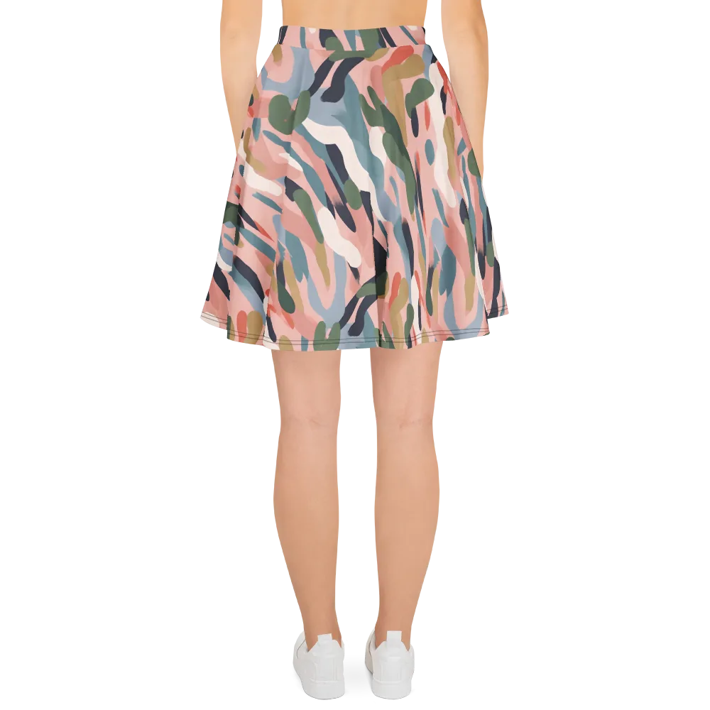 Blush Current on Skater Skirt — Back