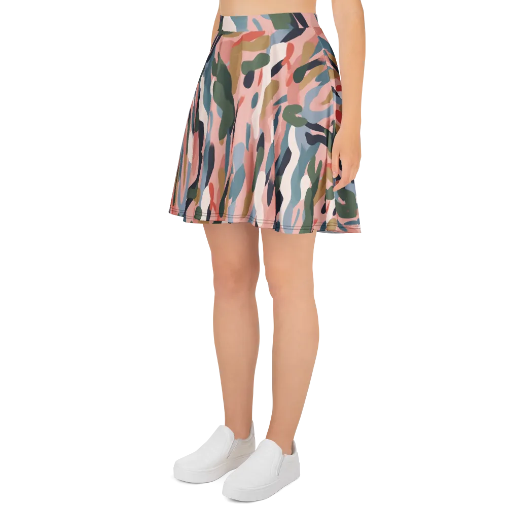 Blush Current on Skater Skirt — Left