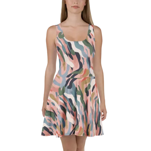 Blush Current on a Skater Dress