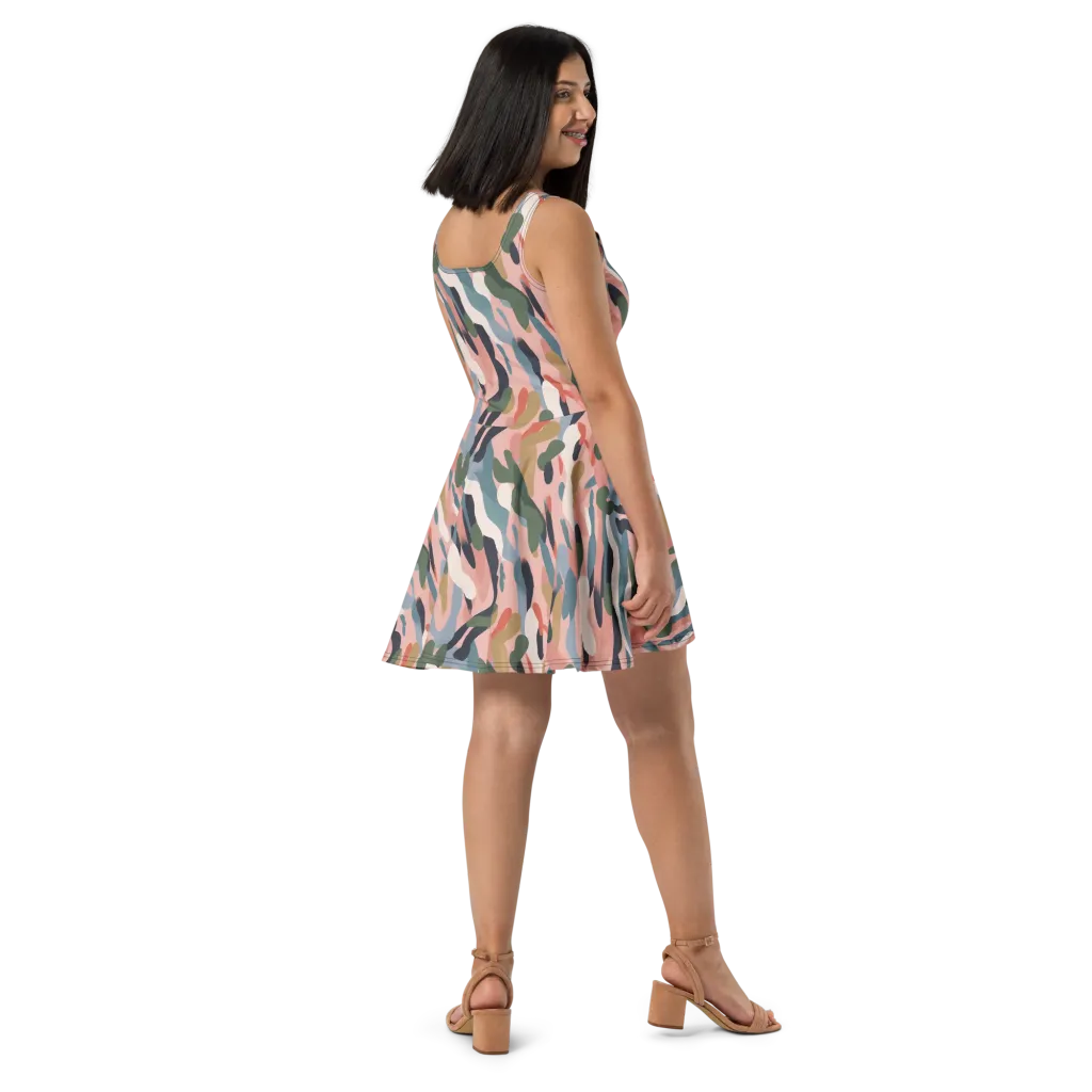 Blush Current on Skater Dress — Right