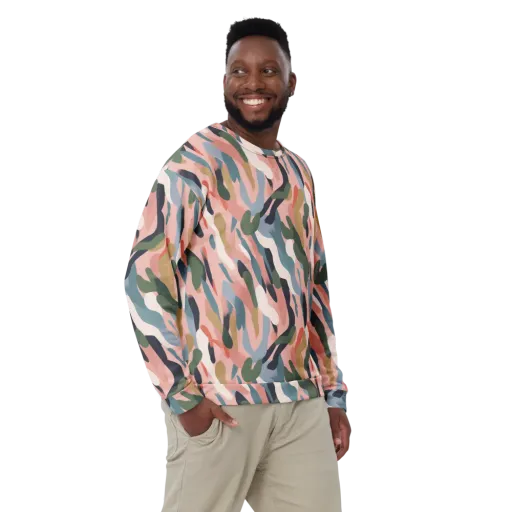 Blush Current on a Sweatshirt