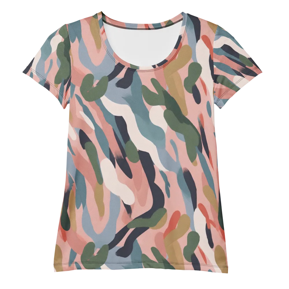 Blush Current on Women's Athletic T-Shirt — Front