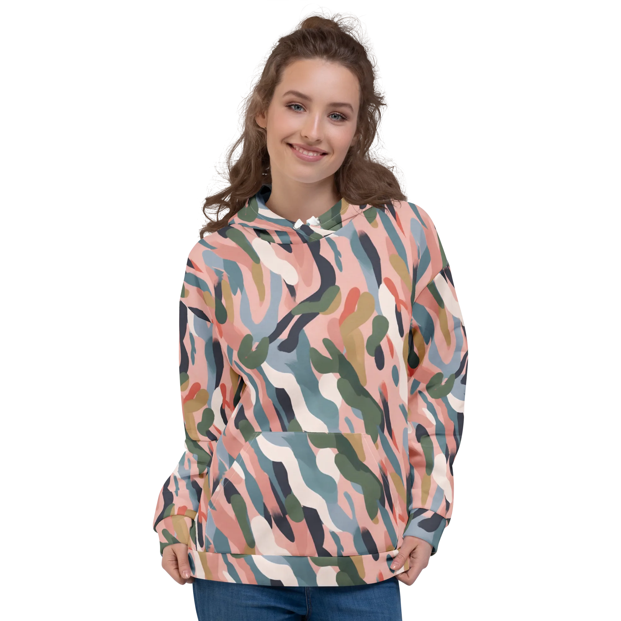 Blush Current on Hoodie — Front