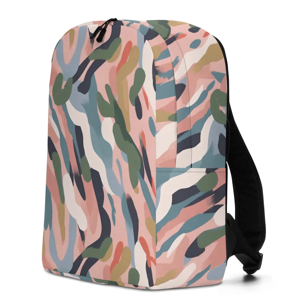 Blush Current on Minimalist Backpack — Left