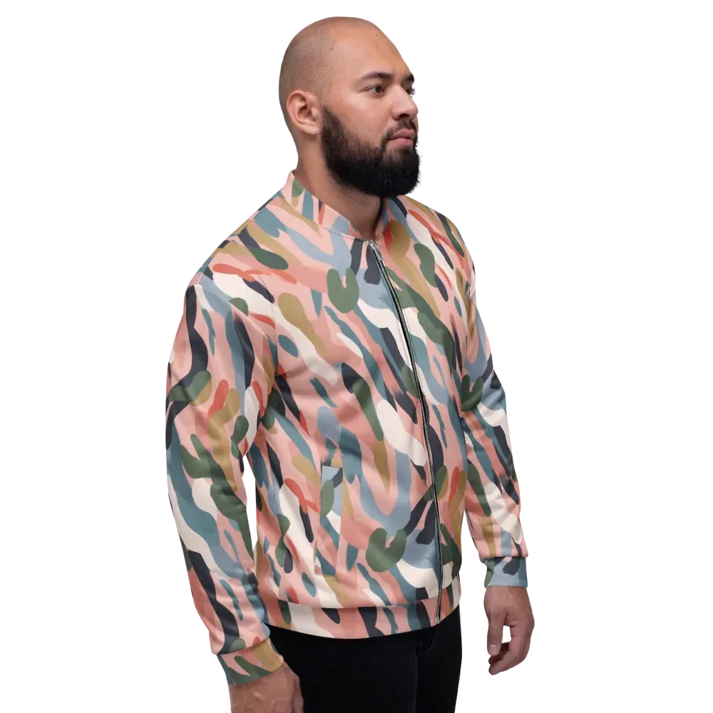 Blush Current on Bomber Jacket — Right