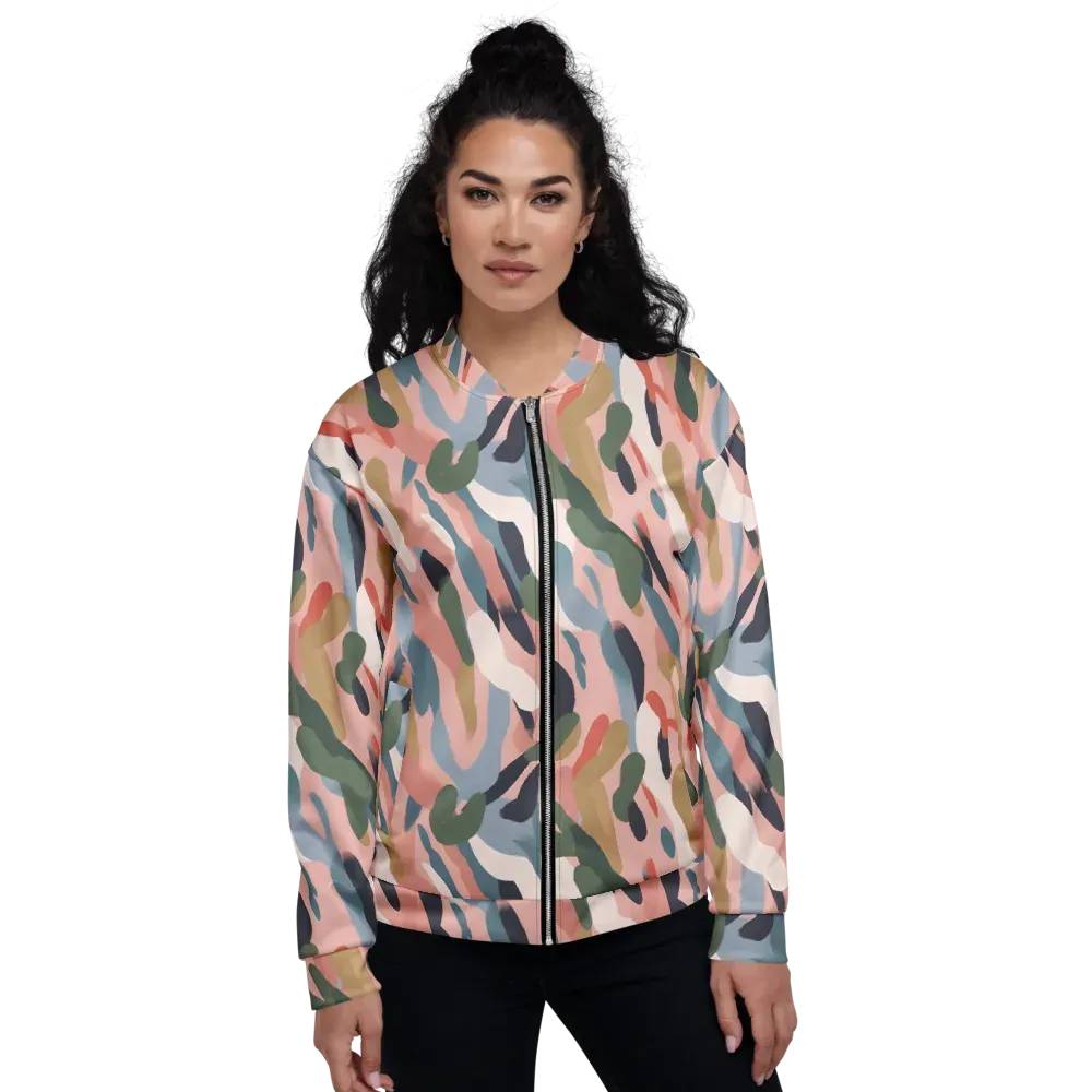 Blush Current on Bomber Jacket — Front