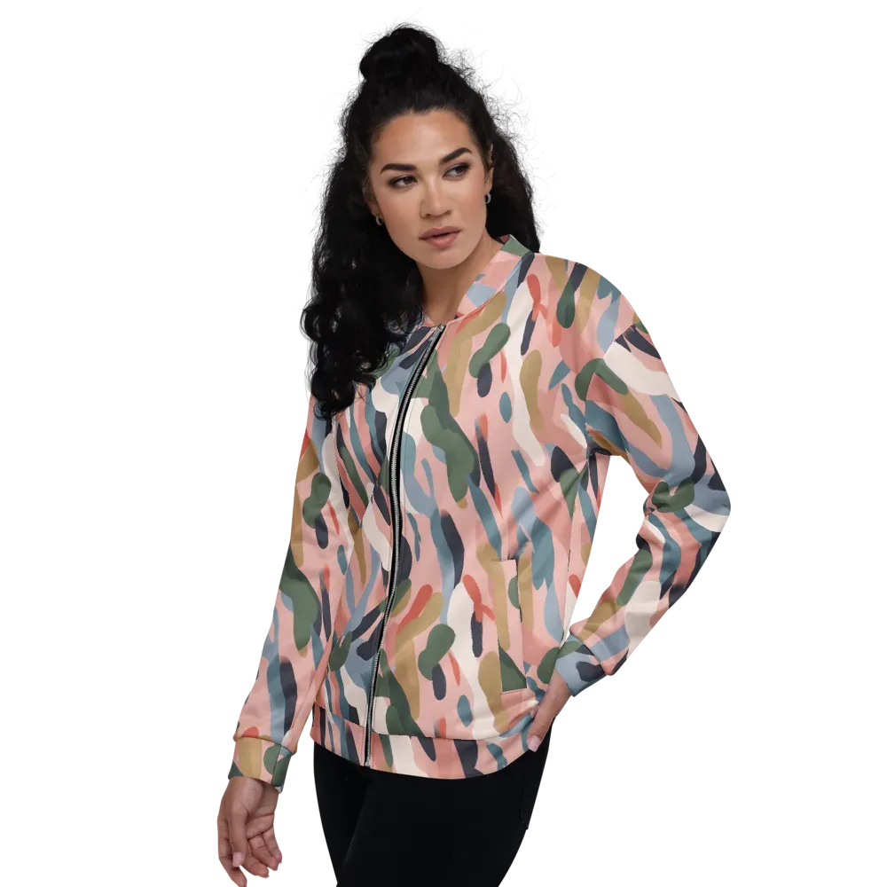 Blush Current on Bomber Jacket — Left