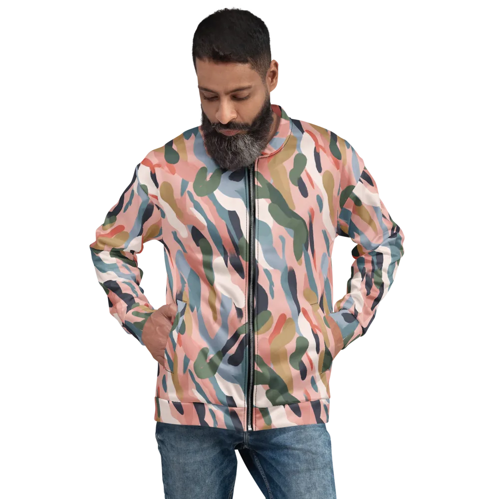 Blush Current on Bomber Jacket — Front
