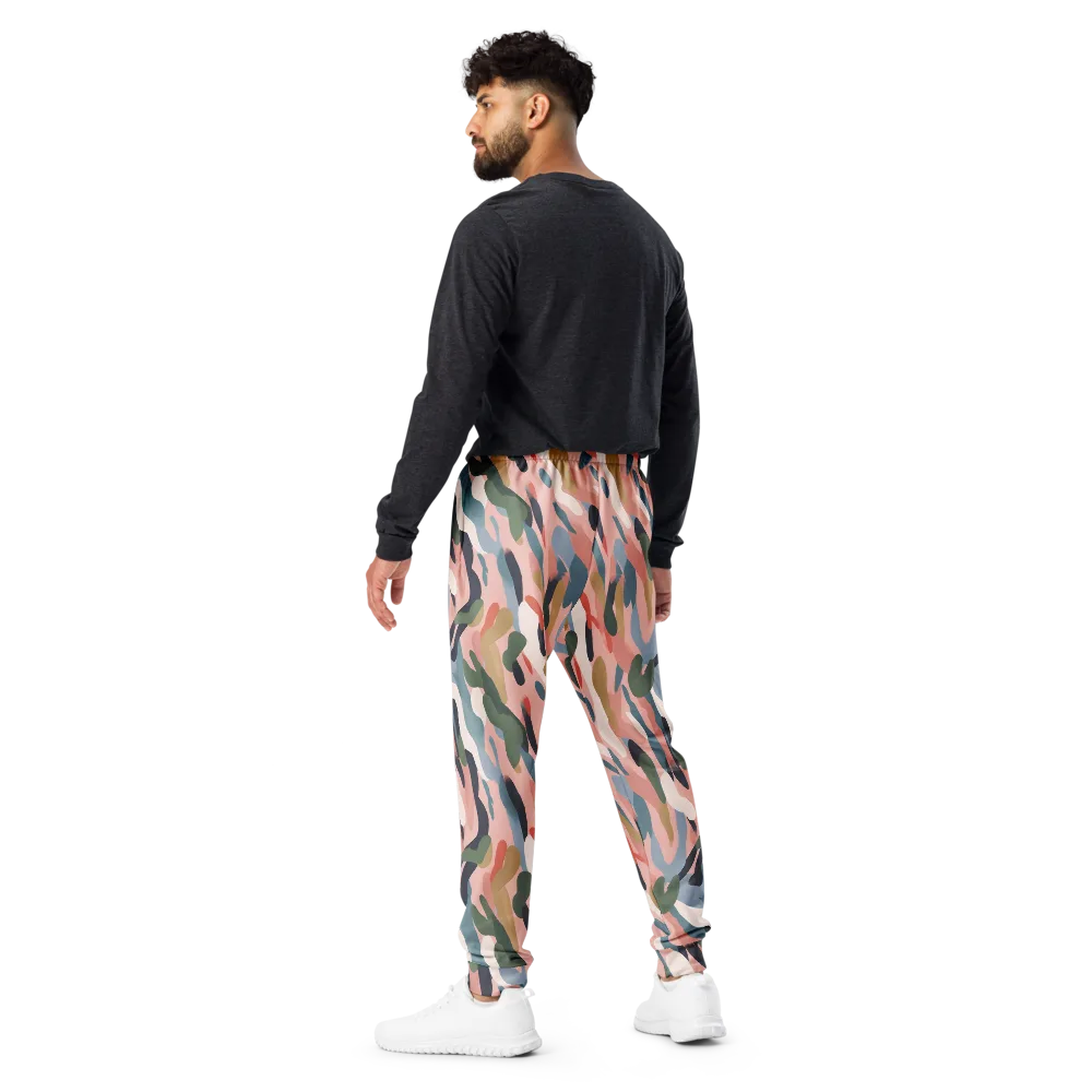 Blush Current on Men's Joggers — Back