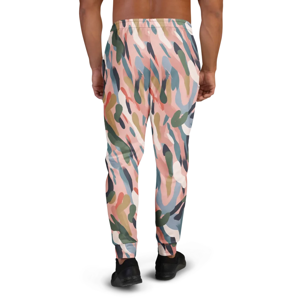 Blush Current on Men's Joggers — Back