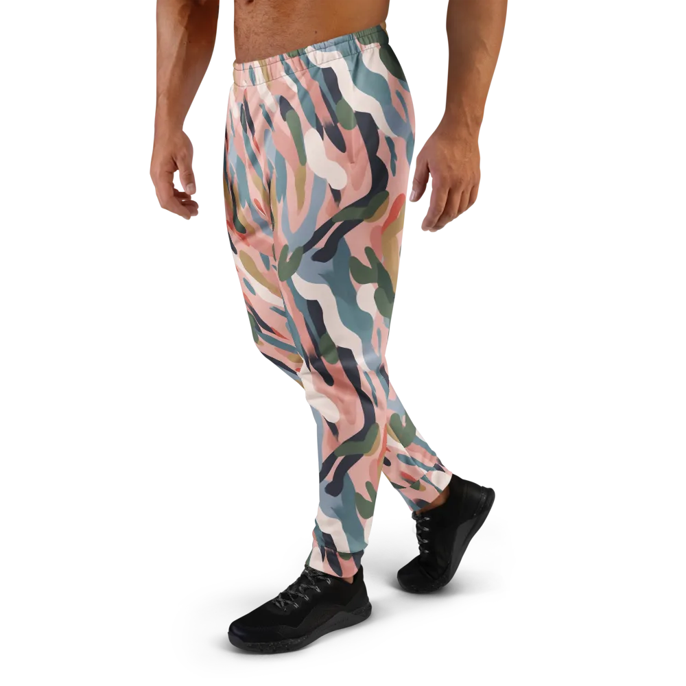 Blush Current on Men's Joggers — Left
