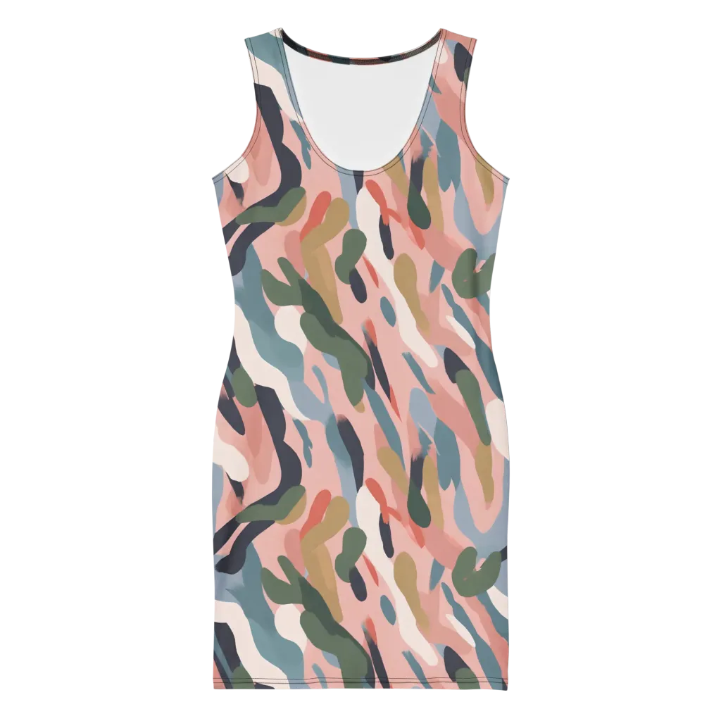 Blush Current on Bodycon Dress — Front