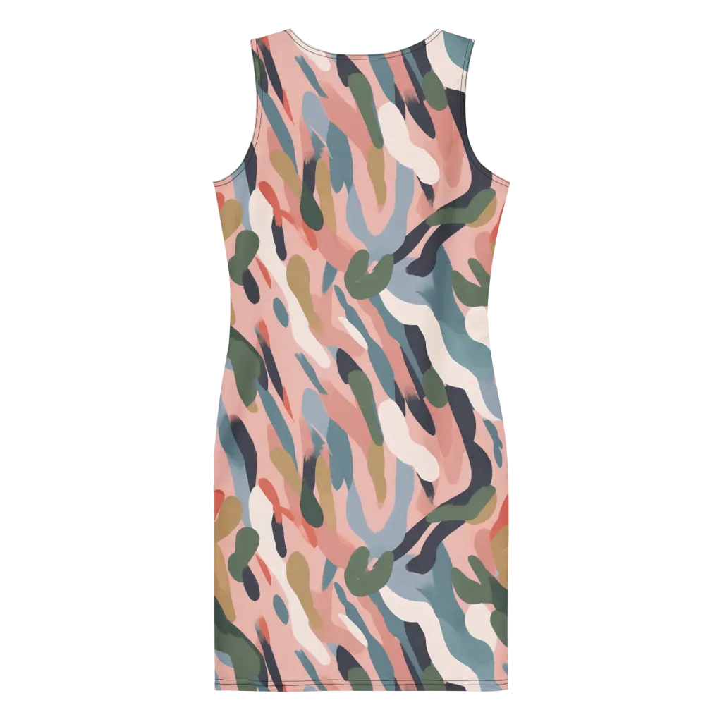 Blush Current on Bodycon Dress — Back