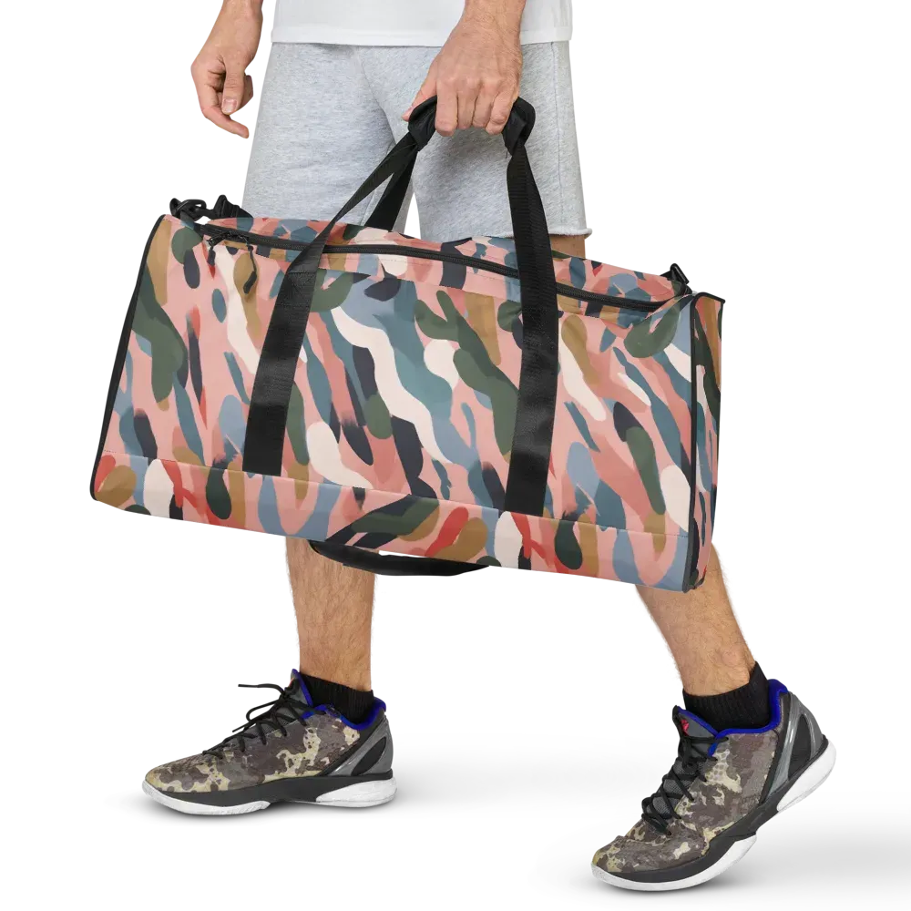 Blush Current on Duffle Bag — Front