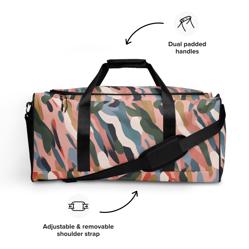Blush Current on Duffle Bag — Front
