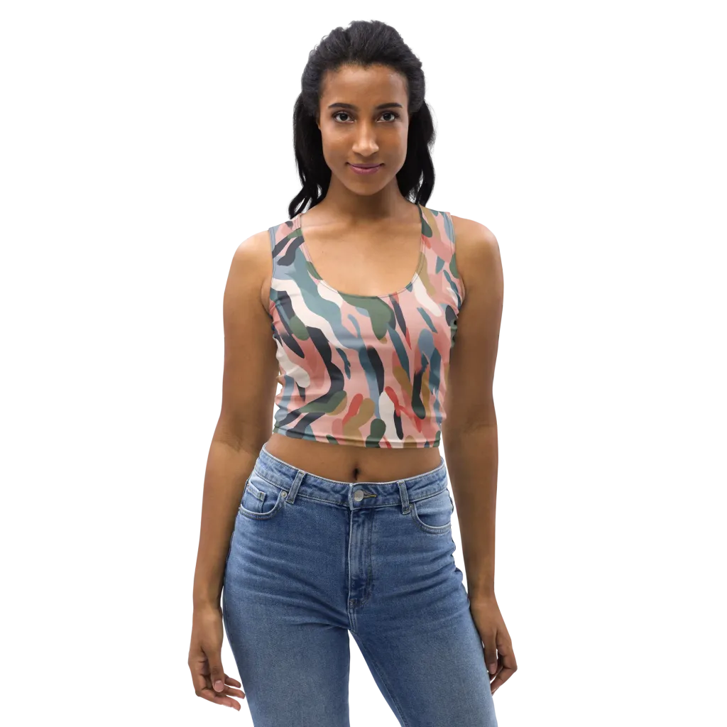 Blush Current on Crop Top — Front