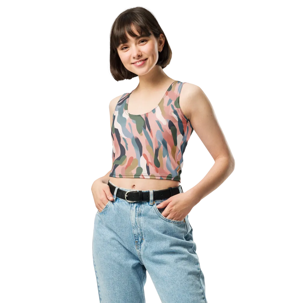 Blush Current on Crop Top — Front