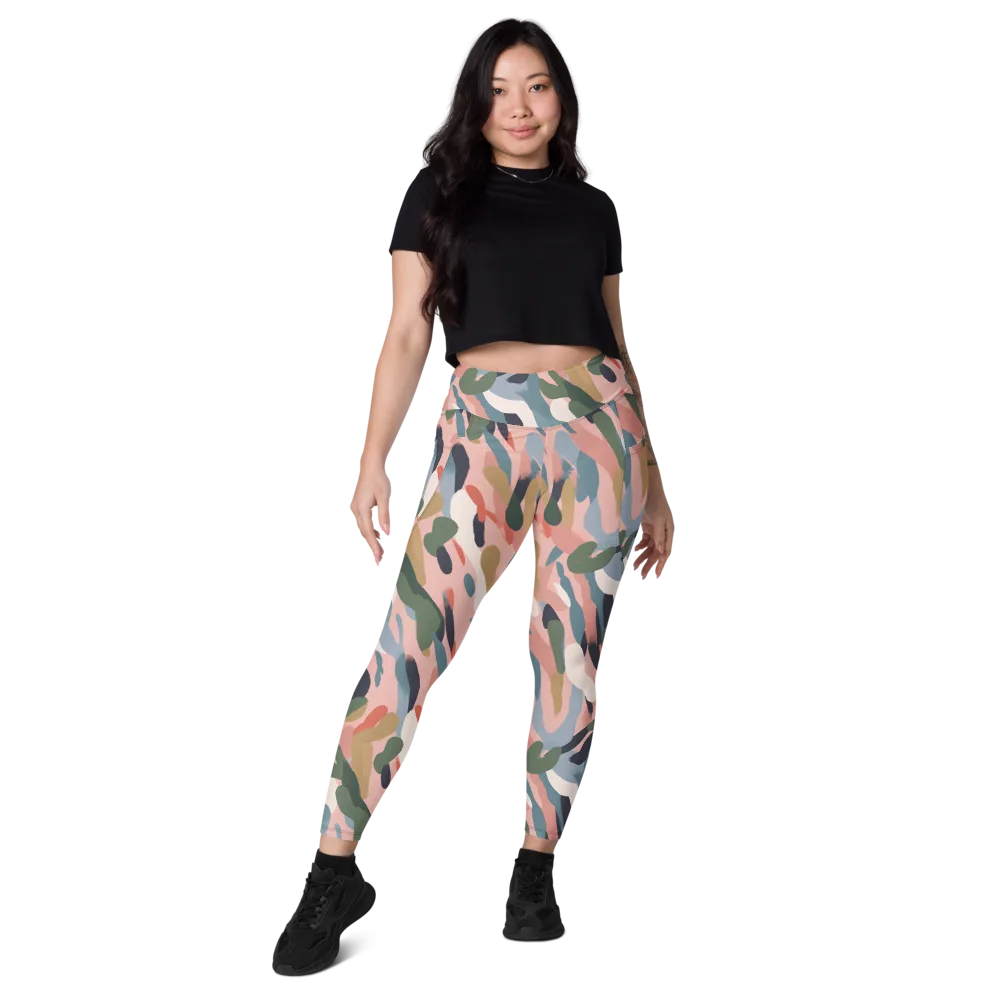 Blush Current on Leggings with Pockets — Front
