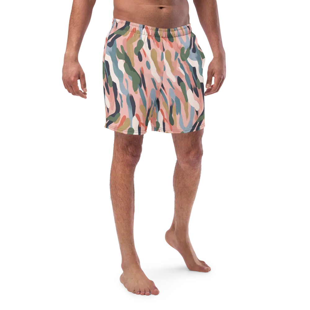 Blush Current on Swim Trunks — Front