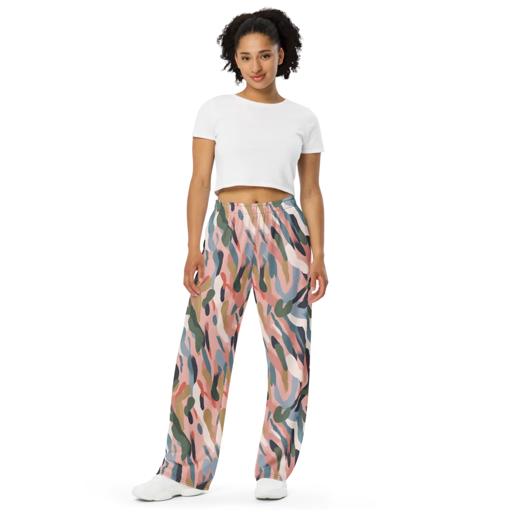 Blush Current on Wide-Leg Pants — Front