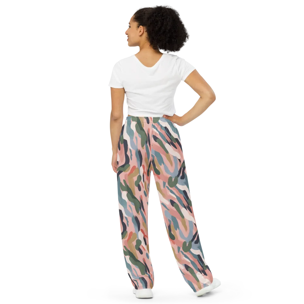 Blush Current on Wide-Leg Pants — Back