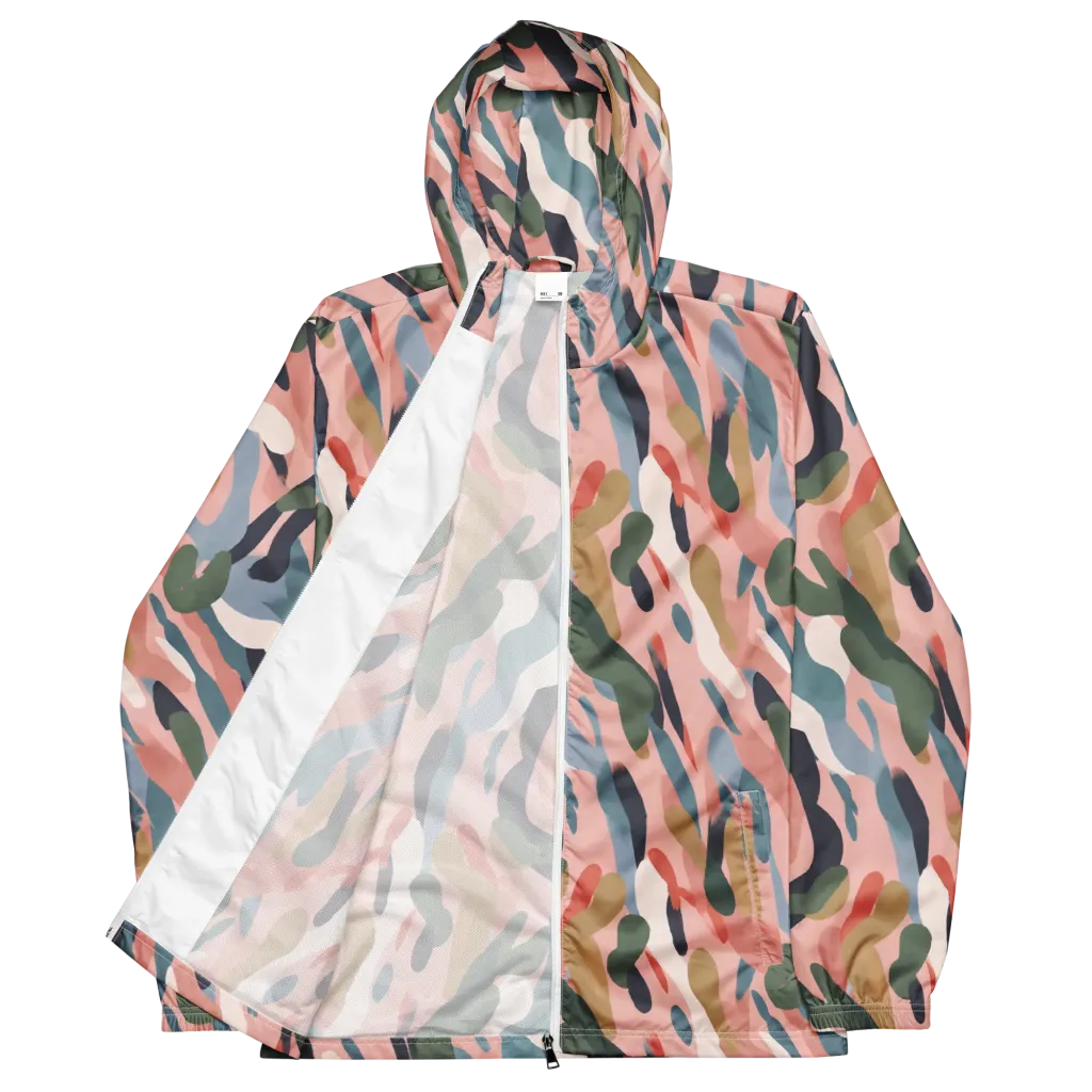Blush Current on Men's Windbreaker — Front