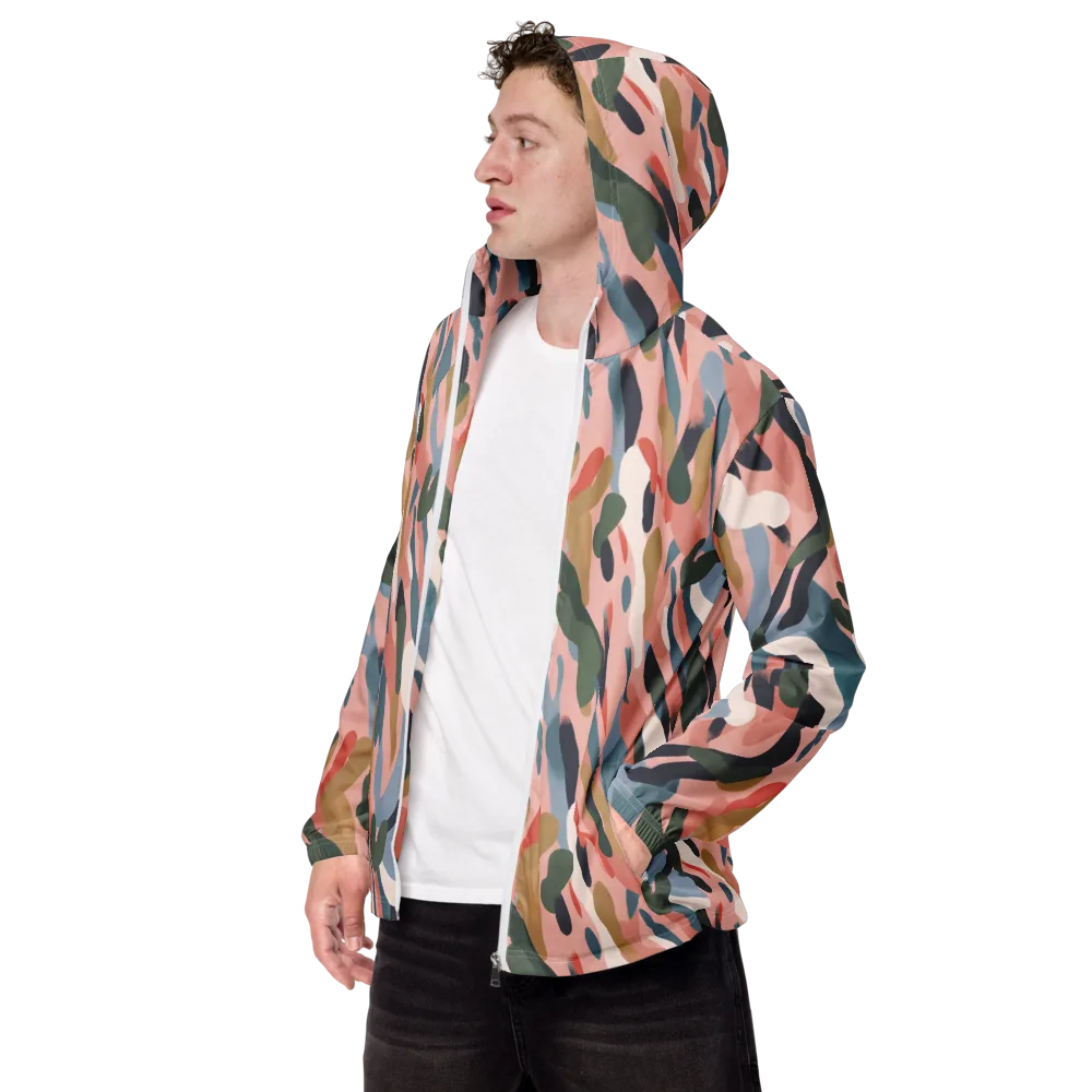 Blush Current on Men's Windbreaker — Left Front