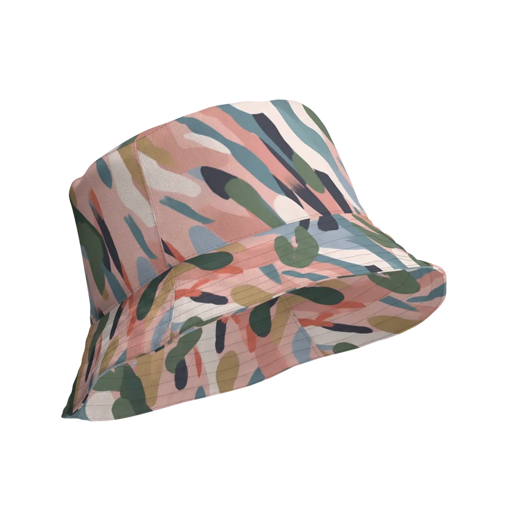 Blush Current on Reversible Bucket Hat — Product details Outside