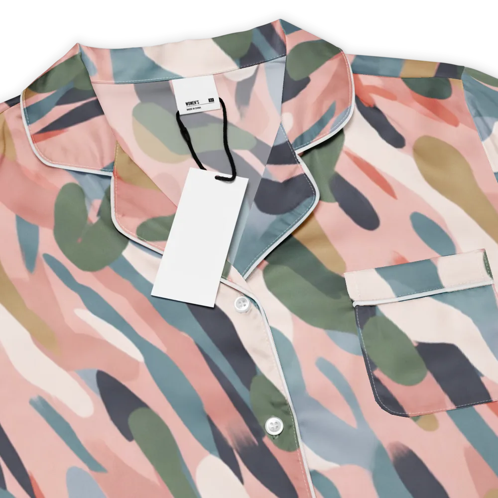 Blush Current on Women's Short Sleeve Pajama Top — Product details