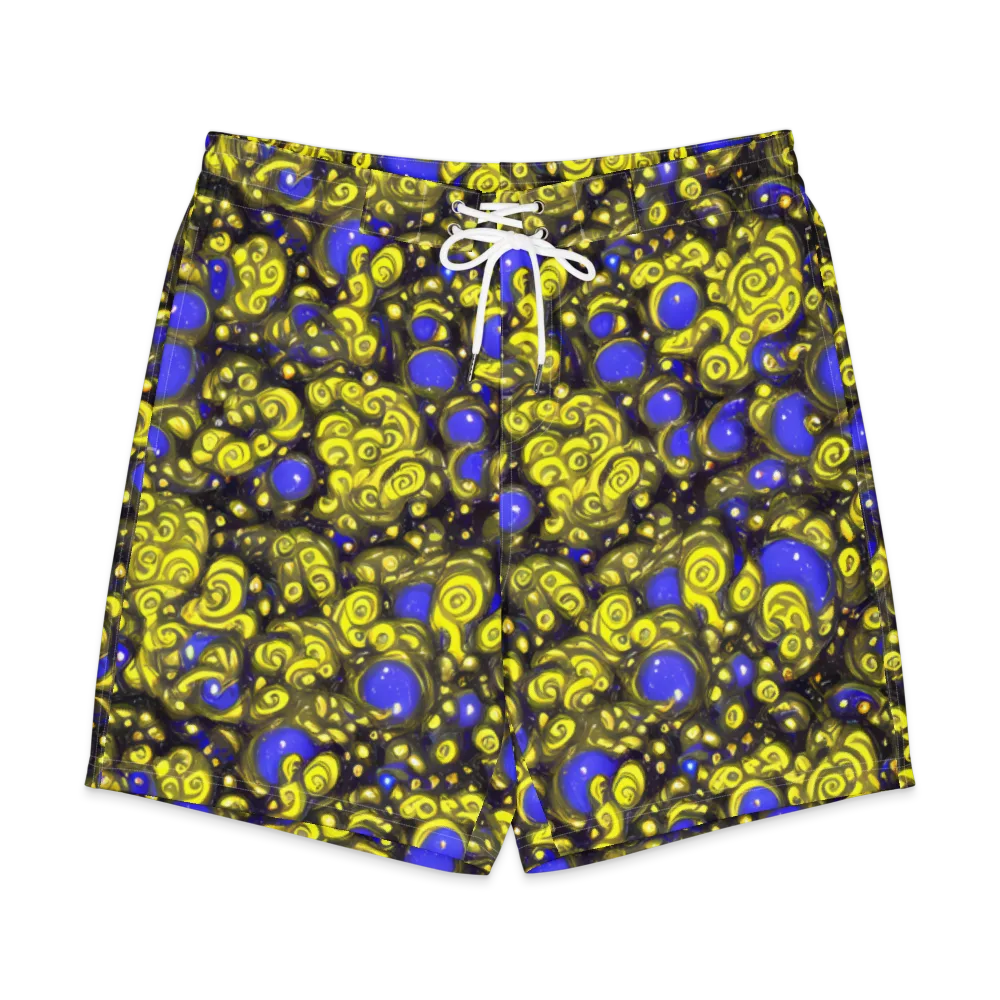 Electric Citrine on Men's Board Shorts — Front