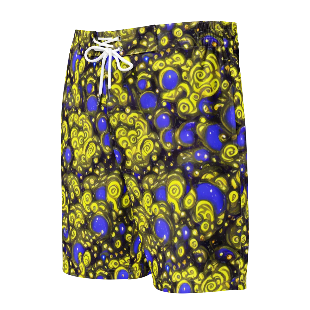 Electric Citrine on Men's Board Shorts — Front
