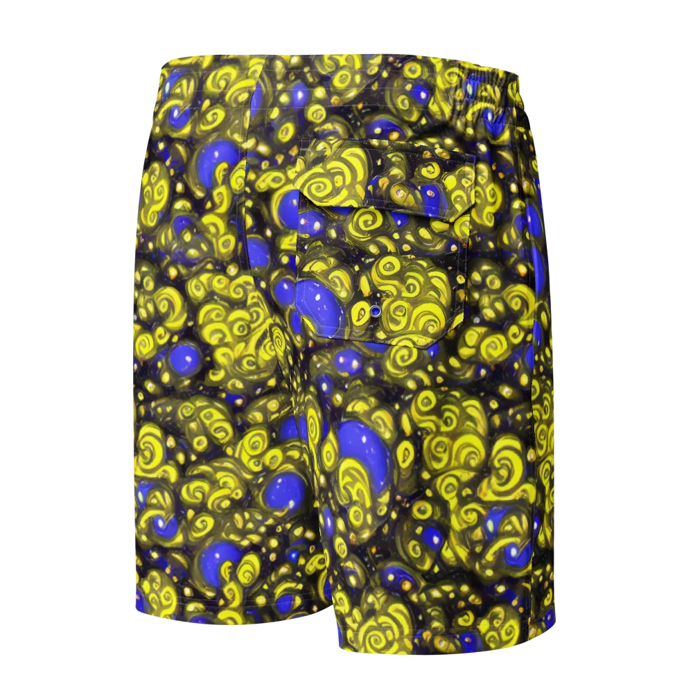 Electric Citrine on Men's Board Shorts — Back
