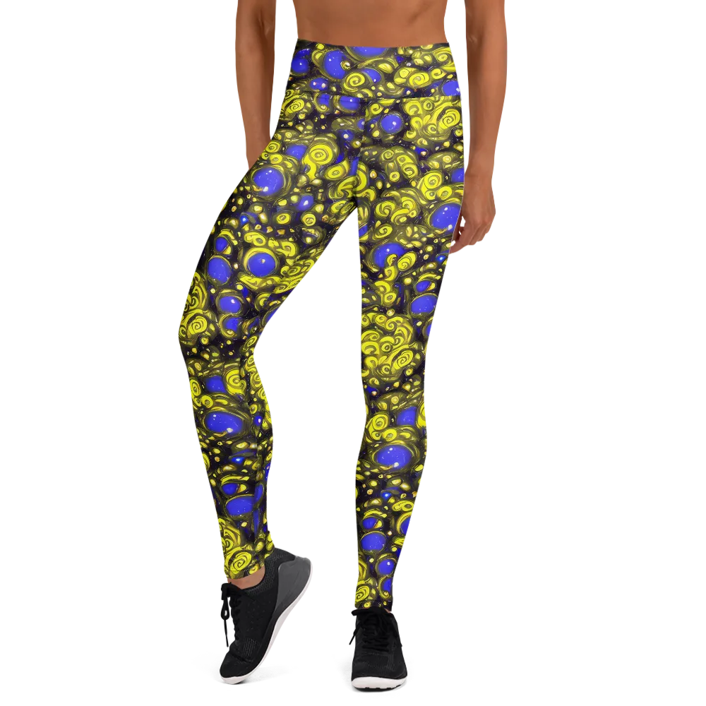 Electric Citrine on Yoga Leggings — Front