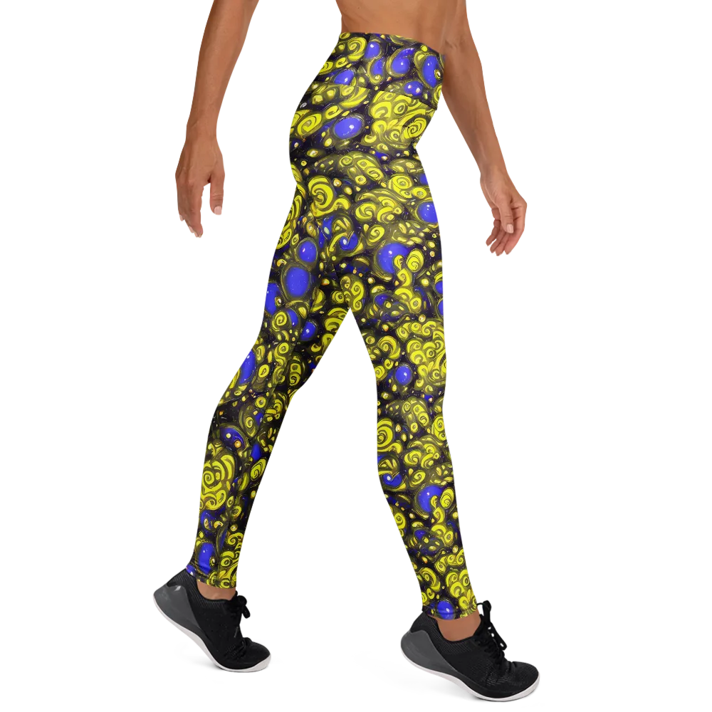 Electric Citrine on Yoga Leggings — Right