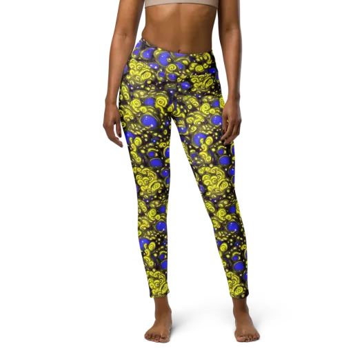 Electric Citrine on a Yoga Leggings