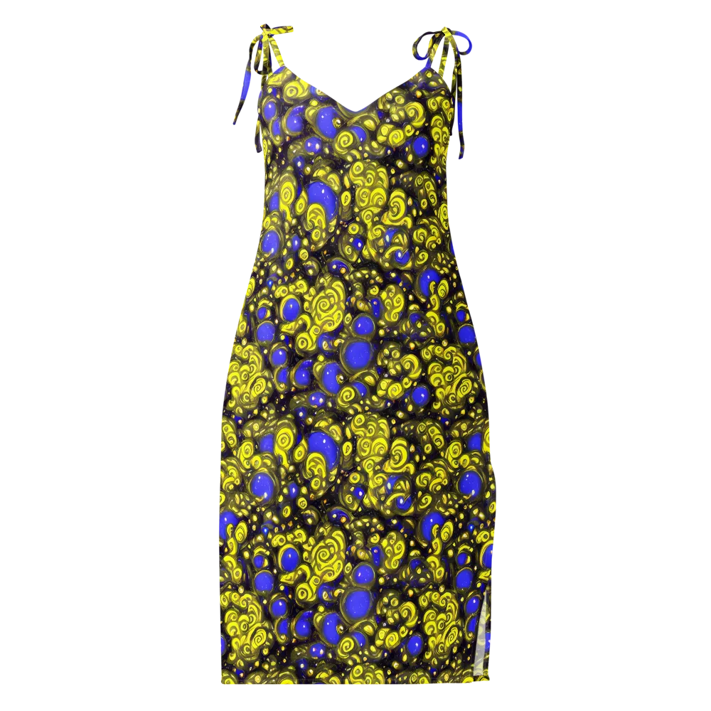 Electric Citrine on Slip Dress — Front