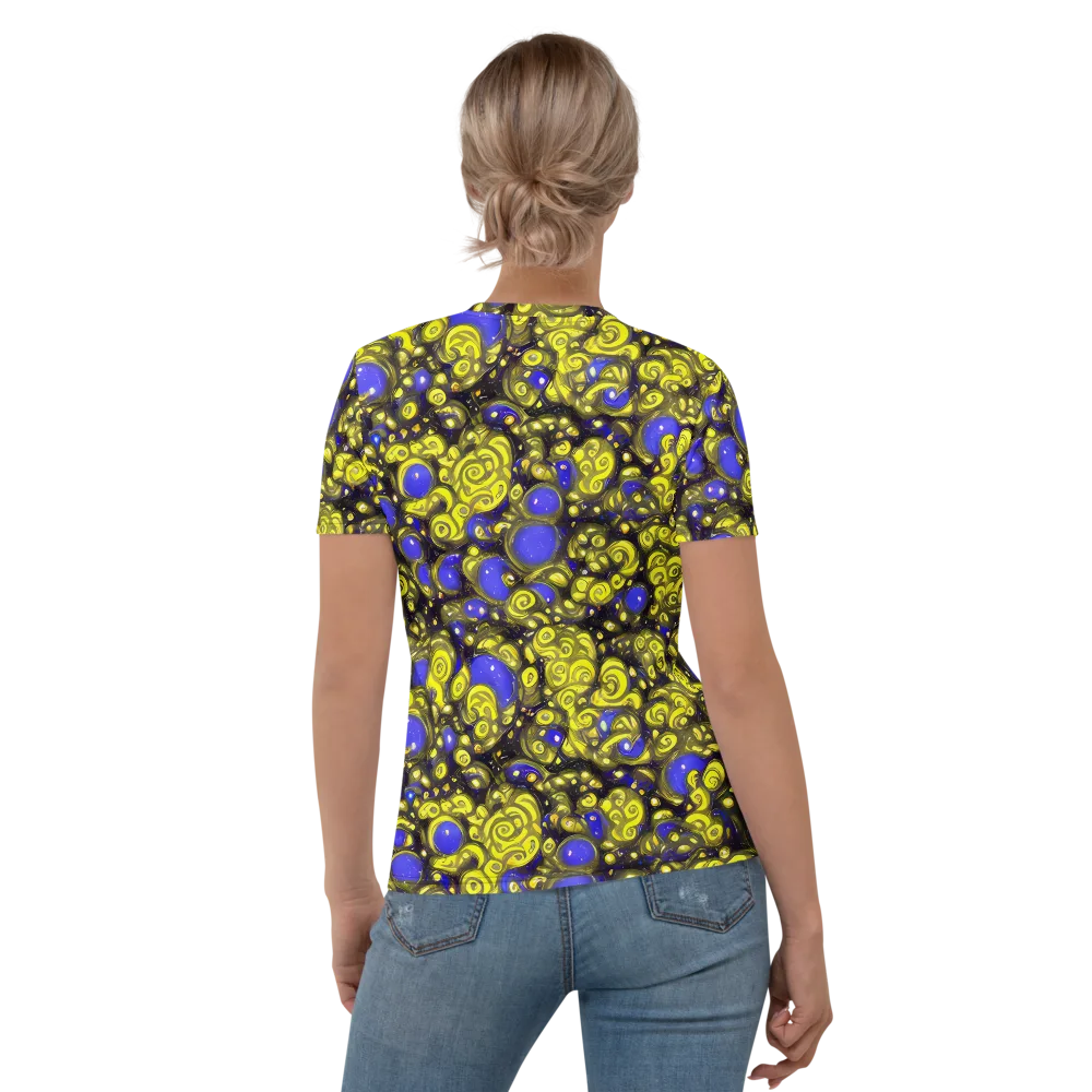 Electric Citrine on Women's Crew Neck T-Shirt — Back