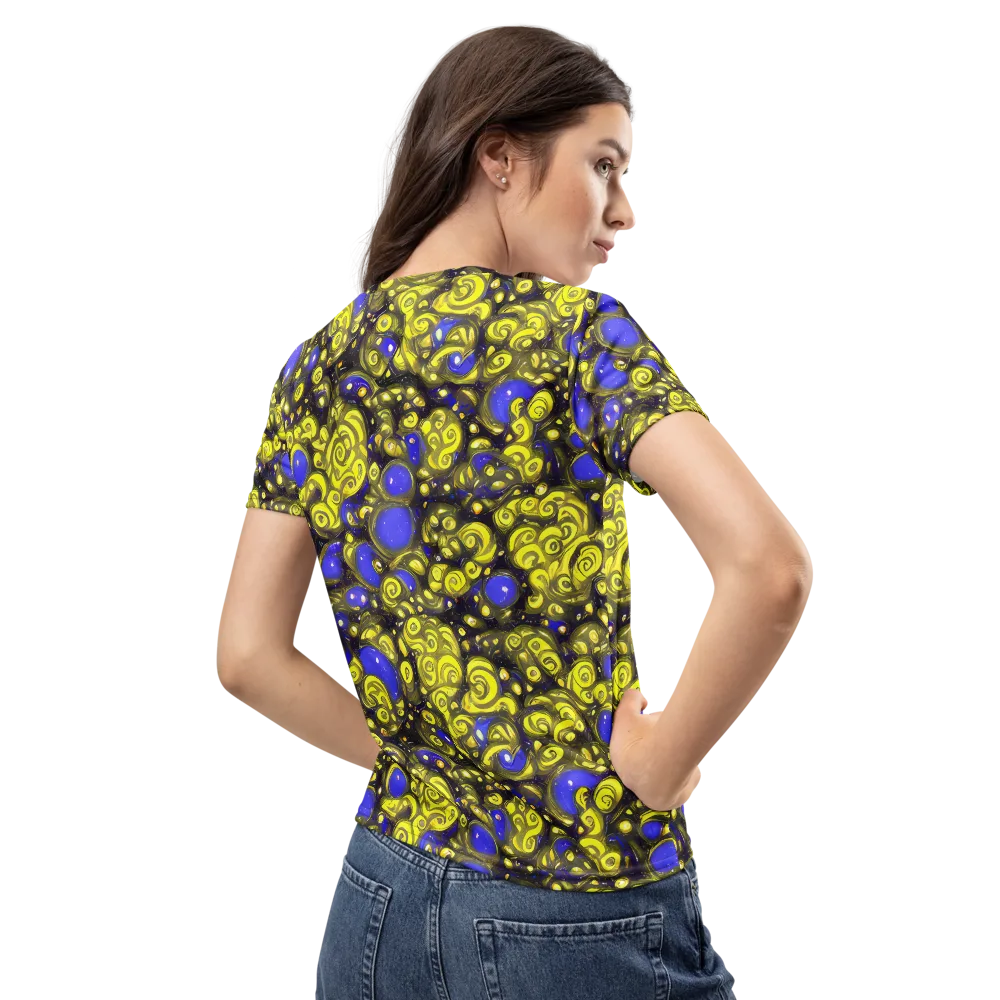 Electric Citrine on Women's Crew Neck T-Shirt — Back
